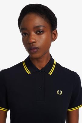 Polo Fred Perry Icónico Azul Para Mujer