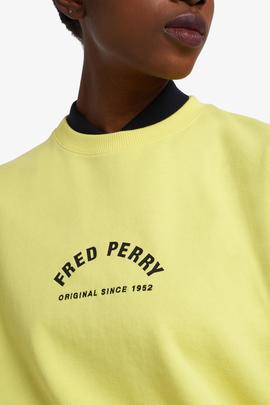 Sudadera Fred Perry Original 1952 Amarillo Para Mujer