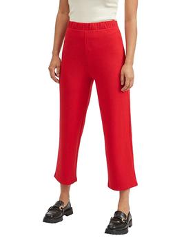 Pantalon Vila Visif Rojo para Mujer