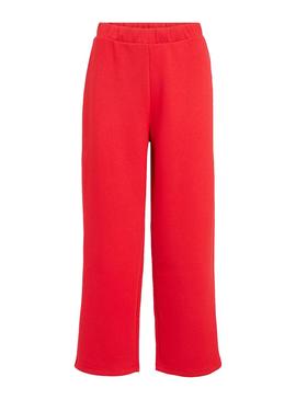 Pantalon Vila Visif Rojo para Mujer