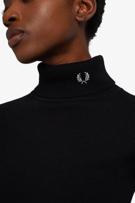 Jersey Fred Perry Cisne Negro Para Mujer