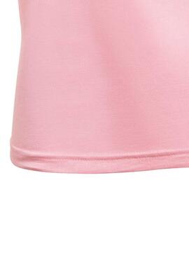 Camiseta Adidas Trefoil Rosa para Niña