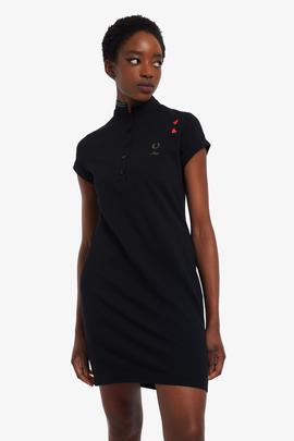 Vestido Fred Perry Amy Winehouse Negro Para Mujer