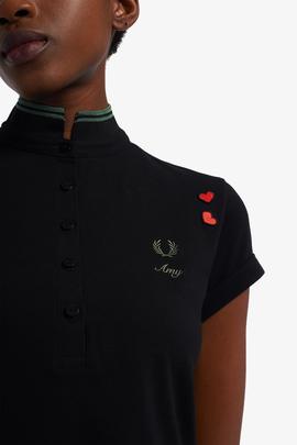 Vestido Fred Perry Amy Winehouse Negro Para Mujer