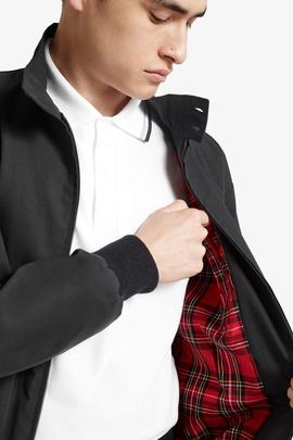 Cazadora Harrington Fred Perry Negra Para Hombre