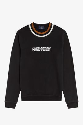 Sudadera Fred Perry Sportswear Negro Para Hombre
