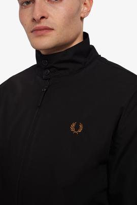 Cazadora Harrington Fred Perry Negro Para Hombre