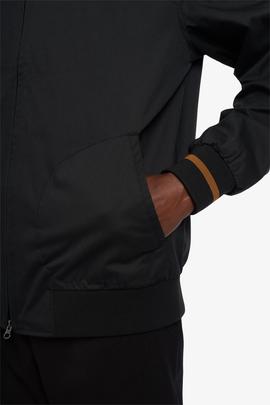 Cazadora Tipo Bómber Fred Perry Negro Para Hombre