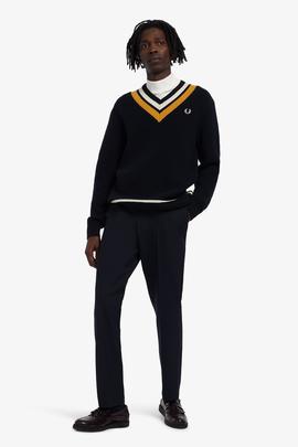 Jersey de Punto Fred Perry Azul Marino Para Hombre