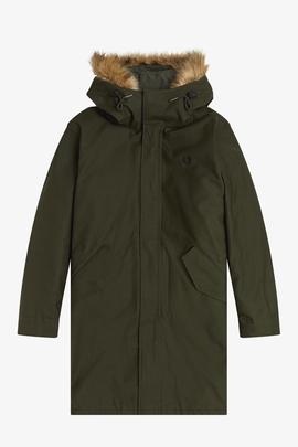 Parka Fred Perry Acolchada Verde Para Hombre