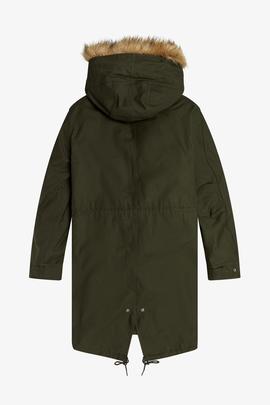 Parka Fred Perry Acolchada Verde Para Hombre