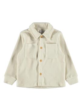 Chaqueta Name It Richa Teddy Beige Para Niña