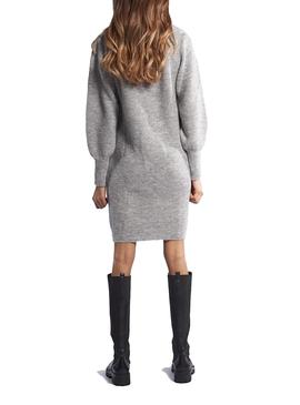 Vestido Naf Naf Punto Gris Para Mujer