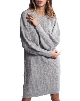 Vestido Naf Naf Punto Gris Para Mujer