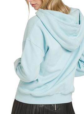 Sudadera Naf Naf Felpa Azul Para Mujer