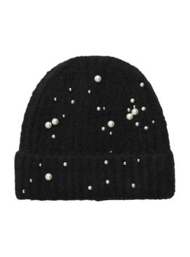 Gorro Pieces Felia Pearl Negro Para Mujer