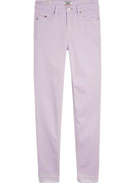 Pantalon Vaquero Tommy Jeans Nora Lila Mujer