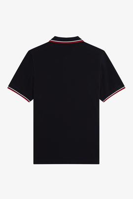 Polo Fred Perry Icónico Marino y Rojo Para Hombre