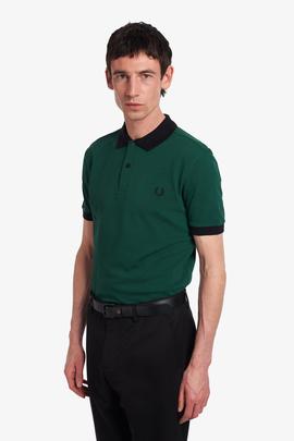 Polo Verde de Hombre Fred Perry Básico