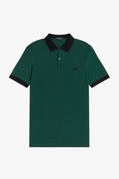 Polo Verde de Hombre Fred Perry Básico