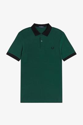 Polo Verde de Hombre Fred Perry Básico