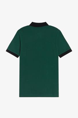 Polo Verde de Hombre Fred Perry Básico