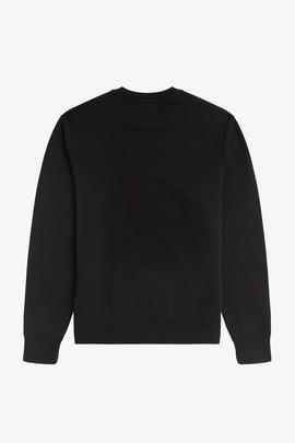 Sudadera Fred Perry Corona de Laurel Negro Para Hombre