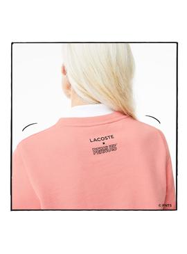 Sudadera Lacoste Peanuts Rosa Mujer y Hombre