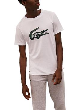 Camiseta Lacoste Novak Djokovic Blanco para Hombre