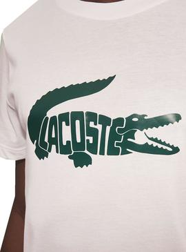 Camiseta Lacoste Novak Djokovic Blanco para Hombre