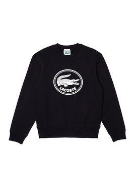 Sudadera Lacoste Logo Tridimensional Marino Hombre