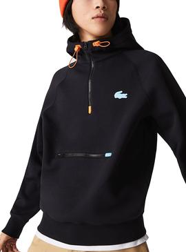 Sudadera Lacoste Doble Capa Azul para Hombre