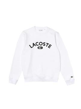 Sudadera Lacoste Blanco Logo Blanco para Hombre