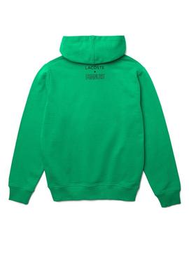 Sudadera Lacoste Peanuts Verde Mujer y Hombre