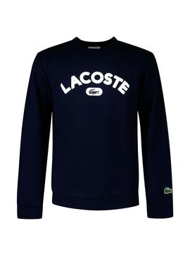 Sudadera Lacoste Logo Azul Marino para Hombre