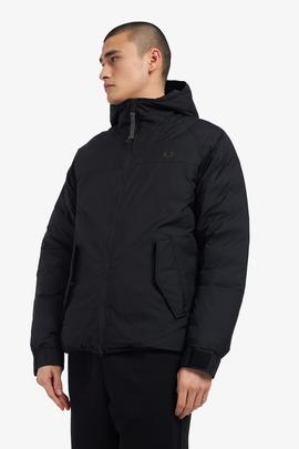 Cazadora Acolchada Impermeable Fred Perry Negro Para Hombre