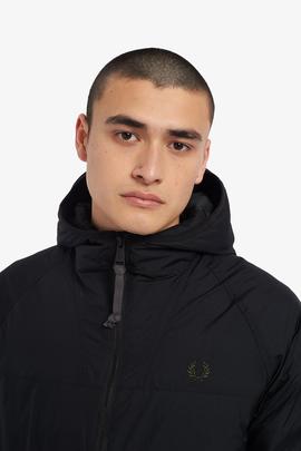 Cazadora Acolchada Impermeable Fred Perry Negro Para Hombre