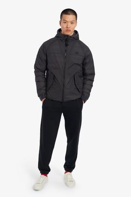 Cazadora Impermeable Acolchada Gris Fred Perry Para Hombre