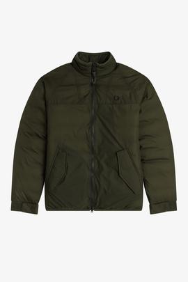 Cazadora Impermeable Acolchada Verde Fred Perry Para Hombre