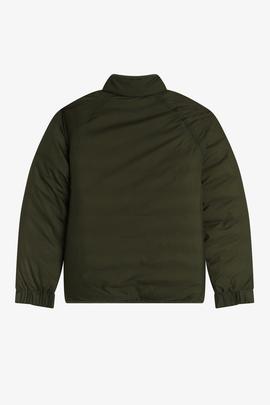 Cazadora Impermeable Acolchada Verde Fred Perry Para Hombre