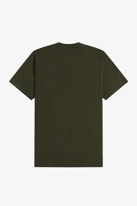 Camiseta Verde De Manga Corta Fred Perry Para Hombre