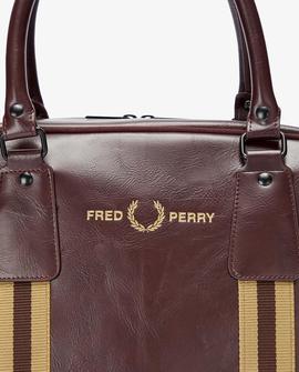 Bolso de Mano Fred Perry Burdeos Para Hombre