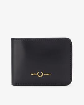 Cartera De Piel Fred Perry Negra Para Hombre