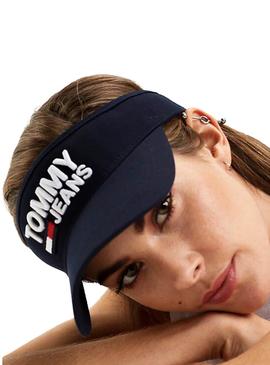 Visera Tommy Hilfiger Logo Marino Mujer