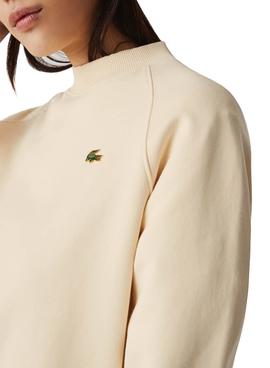 Sudadera Lacoste Live Beige Para Mujer