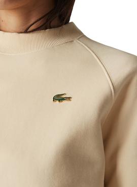 Sudadera Lacoste Live Beige Para Mujer