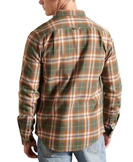 Camisa Superdry Heritage Lumber Verde Para Hombre