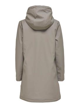 Chaqueta Only Sally Raincoat Gris Para Mujer