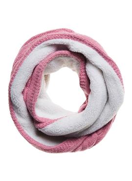 Bufanda Supedry Tweed Cable Rosa Para Mujer