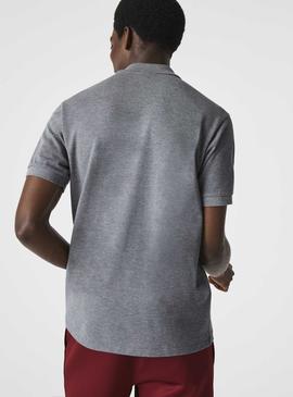 Polo Lacoste Jaspeado Gris Para Hombre